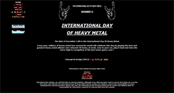 Desktop Screenshot of heavymetalday.co.uk
